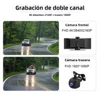 Cámara De Coche 4K 11.26'' Con Wireless Carplay Y Android Auto GPS Navegación Doble Lente Grabadora De Video De Dashboard WiFi 5G Y Cámara Trasera - details 4