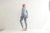 Conjunto De Yoga Para Mujer Ropa Deportiva De Gimnasio Con Top De Manga Larga Y Leggings De Cintura Alta Fitness Sports - details 10