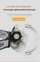 Linterna Frontal LED COB Multifuncional Portátil Con Indicador De Energía Recargable Para Camping Al Aire Libre Luz De Trabajo - details 7