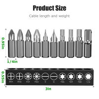 Soporte De Broca Giratorio Magnético 1/4" Hexagonal Para Espacios Tensos Con Punta De Broca Magnética Sujeta Broca Rápida Multifuncional De Acero Alloy - details 5