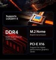 Kit De Placa Base QIYIDA X99 Con CPU Xeon E5 2630 V4 DDR4 16GB REG ECC Memoria PCI 16x NVME M.2 SATA Soporte LGA2011-3 X Para Computadora De Escritorio - details 2