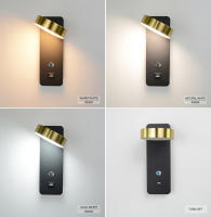 Lámpara De Pared Moderna Para Interior Con Interfaz USB Y Iluminación LED Táctil De 3 Colores Para Sala De Estar Dormitorio Pasillo - details 8