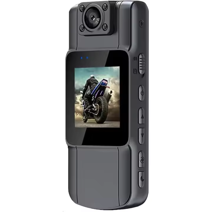 Andoer Mini Cámara Corpora 4K Policía Body CAM con Lente Gran Angular | Control de Aplicación - 1