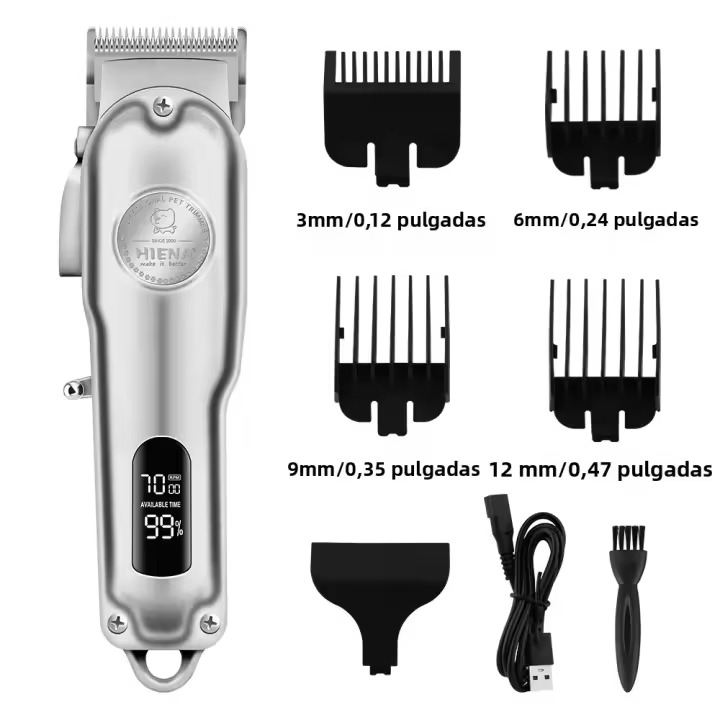 Cortador De Pelo Para Perros Profesional Trimmer De Gato Recargable Máquina De Corte Silenciosa Para Peluquería De Mascotas - 1