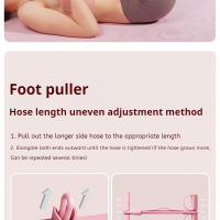 4-Tubo Yoga Pedal Puller Para Mujer Bandas De Resistencia Entrenamiento De Cintura Y Brazos Cuerda Elástica De Fitness Equipo De Ejercicio - details 3