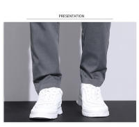 Pantalones Casuales De Algodón De Calidad Superior Para Hombres Estilo Recto Cierre De Cremallera Pantalones De Todas Las Estaciones - details 15