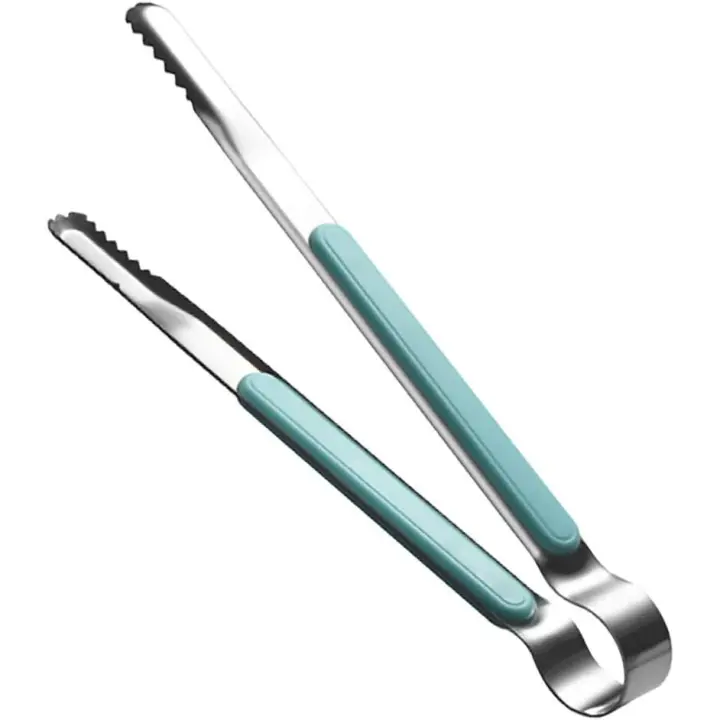Pinzas de cocina de acero inoxidable Utensilios de cocina Barbacoa Hornear Hielo Pinzas para servir ensaladas - 1