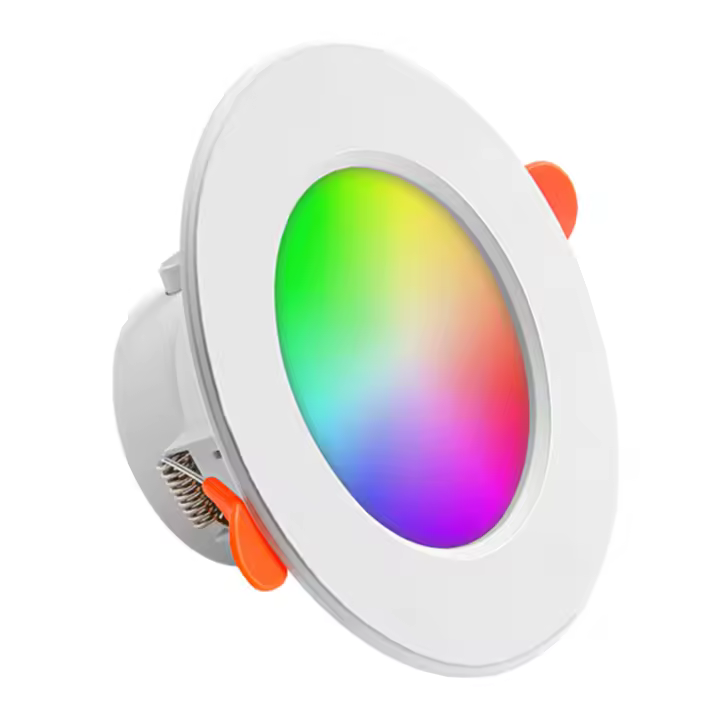 Lámpara LED Inteligente Tuya Smart Con Bluetooth Luz De Bajo Techo Redonda Cambio De Color RGB 10W Spot LED Recargable Para Techo - 1