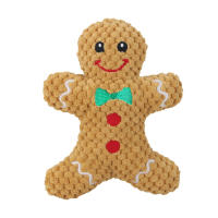 Juguete De Peluche Para Perros Navidad Squeak Santa Elk Gingerbread Donut Juguete Educativo Para Masticar Y Limpiar Los Dientes De Mascotas - details 5