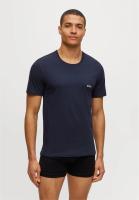 Camiseta Boss -3 Pack- 100% Algodón M/C Logo Bordado (Gris, Blanco y Marino) - details 0