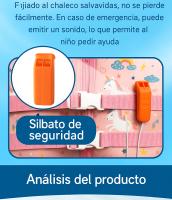 Chaleco Salvavidas Infantil Seguro - Aprendizaje Natación | Verano Piscina Playa | Cómodo, Resistente, Dibujos Animados - details 2