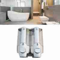Dispensador de champú para Ducha, dispensador de jabón multiusos montado en la pantalla para el hogar, Cocina, baño, 350ml W, 2 UDS. - details 3