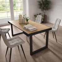 Skraut Home - Mesa Consola Extensible - Mesa Auxiliar - Tapa - 58/180x90x73cm - Práctica y Versátil - Estilo Moderno - Fácil Montaje - details 0