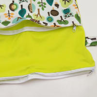 BIAI Beautiful Pattern Polyester Baby Waterproof Swimsuit Bag Double Pocket Baby Diaper Dry Mini Wet Bag Diaper Nappy Bag 25*35 - details 0