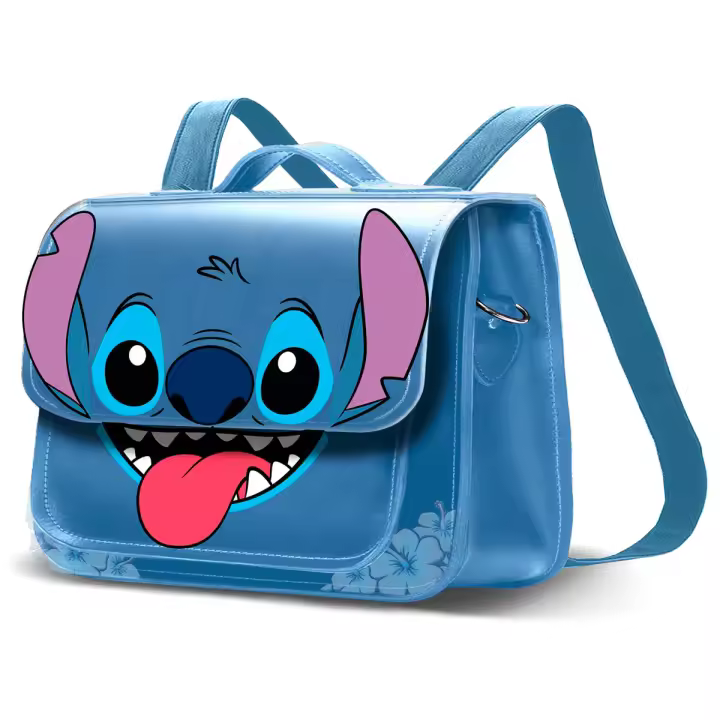 Bolso mochila Tongue Stitch Disney 26cm. Bolso bandolera moderno y funcional. Perfecto para llevar tus objetos personales con comodidad y estilo. - 1