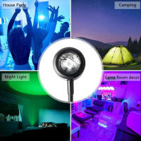 Lámpara De Noche LED USB Con Proyector De Rainbow Y Neón Para Decoración De Habitación Luz De Ambiente Para Fotografía Y Regalo - details 3