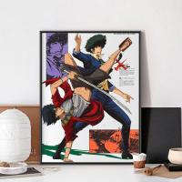 Póster Anime Cowboy Bebop C-Cowboy Estilo Vintage Para Decoración De Pared Habitación Estudio Sin Marco Papel Kraft - details 5