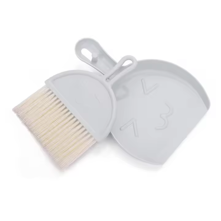 Juego de limpiezas pequeño de escaba y receptor, juego de Cables portátiles para mesa, Mesa de Comedor, Barredora de migas, herramientas de limpiezas para oficina (GRIs) - 1