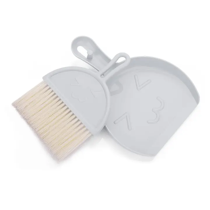 Juego de limpiezas pequeño de escaba y receptor, juego de Cables portátiles para mesa, Mesa de Comedor, Barredora de migas, herramientas de limpiezas para oficina (GRIs) - 1