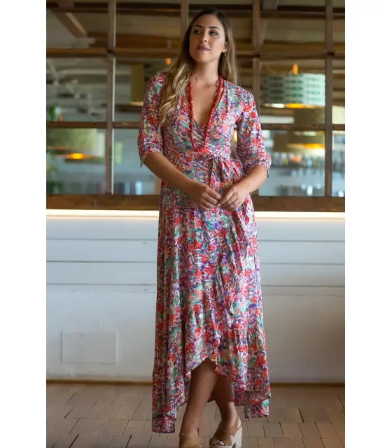 VESTIDO FERIA ÁGATA SUNSET AND MOON  PV2264A - 1