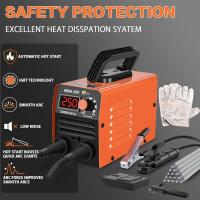 Máquina de soldadura portátil MMA-250, soldador eléctrico de arco inversor, corriente ajustable, compacta, con caja de almacenamiento de herramientas Herramienta de Soldadura Eléctrica de Precisión - details 3