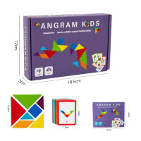 Puzzle De Madera 3D Con Patrón Animal Juego Educativo Montessori Para Niños Juguetes De Tangram Coloridos Regalo Para Niños - details 17