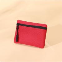 Bolsa De Monedas Mini De Tela Algodón Para Hombres Y Mujeres Cierre De Cremallera Estilo Casual Color Sólido Bolsa De Almacenamiento Para Niños - details 10