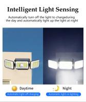 Luz Solar Exterior 368 LED Seguridad Inalámbrica Con 3 Modos Cabeza Ajustable Para Garaje Jardín Pared Valla - details 1