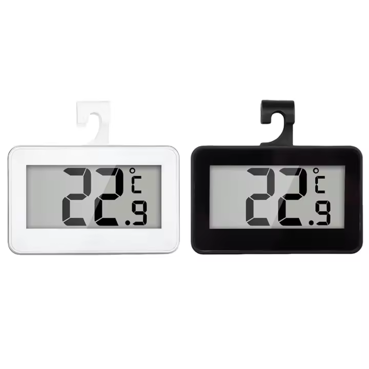 Termómetro De Mini Nevera Frigorífico Con Pantalla LCD Grande Impermeable Para Hogar Medidor De Temperatura Para Freezer Y Habitaciones - 1