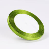 Cinta De Seda Verde Oliva Para Manualidades DIY Bocados De Navidad Halloween Cumpleaños Fiesta Regalo Tela De Material - details 1