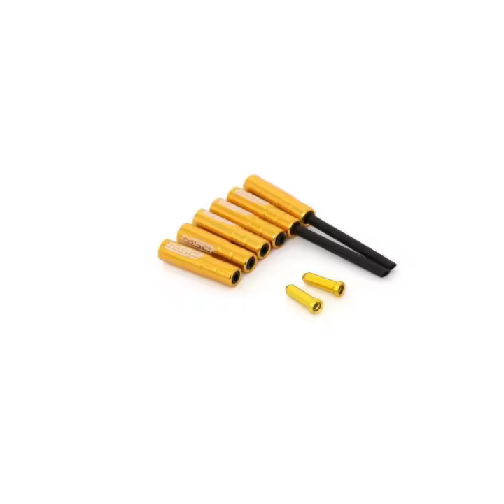 KIT TOPES DE FRENO ALU7075T6 CON GUIA ORO - 1