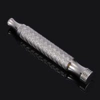 Cuchilla De Afeitar Manual De Acero Inoxidable 316 L CNC Doble Borde Para Hombres Accesorios De Afeitar Solo Mango (Sin Cabeza) - details 2