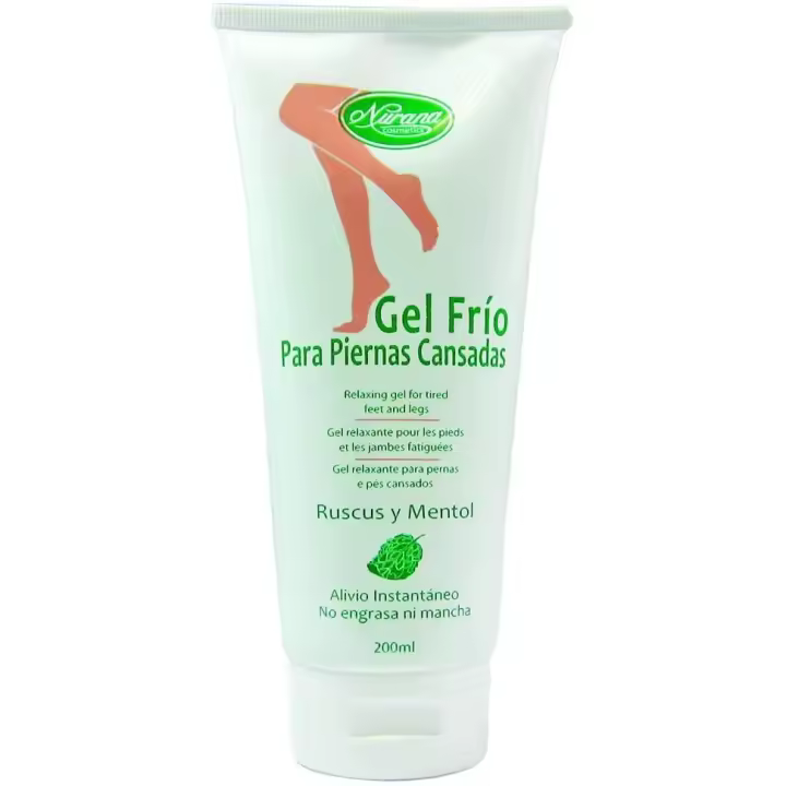 Nurana Gel Frío Para Piernas Cansadas 200 ml Con Ruscus y Mentol - 1