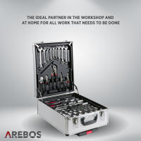 AREBOS Maletin Set de herramientas | 1200 piezas | Maleta de ruedas o maleta de transporte - details 6
