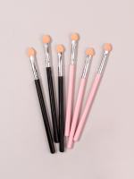6PCS Láminas De Sombra De Ojos De Goma De Alta Calidad Cepillo De Maquillaje Doble Cara Doble Lado Herramienta De Maquillaje - details 2