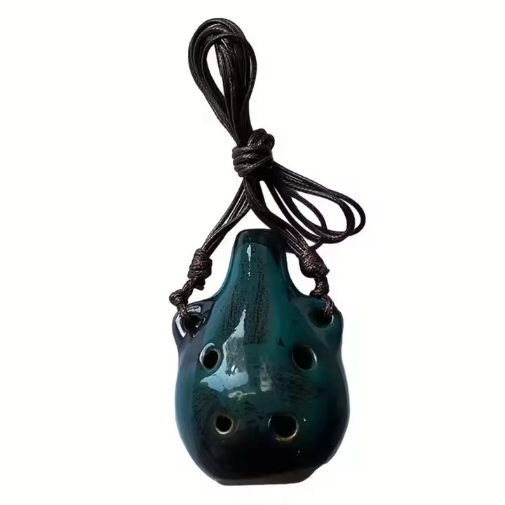 Mini Ocarina De Cerámica Con 6 Agujeros Instrumento Musical De Artesanía Cerámica Unidad De Venta Originaria De China Continental - 1