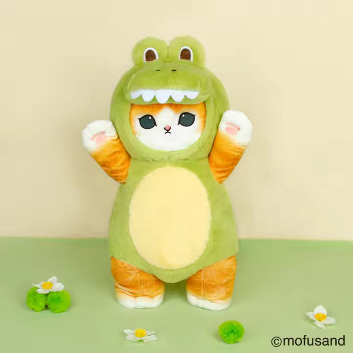Muñeco De Peluche Kawaii De Gato Dinosaurio Vaca Animal Original Mofusand 30/50cm Juguetes De Cosplay Para Niños Regalo Lindo Y Divertido - 1