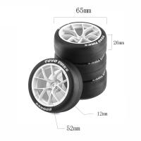 4pcs Ruedas Y Hub Para Coche De Control Remoto Rally Sin Limites Para Coches RC 1/10 HSP Wltoys 144001 124018 124019 124017 - details 0