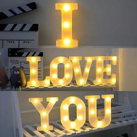 1PC Luz De Noche LED Blanco Con Alfabeto Y Números Potenciada Por Batería Decorativa Para Hogar Bodas Cumpleaños Y Fiestas Navideñas - details 2