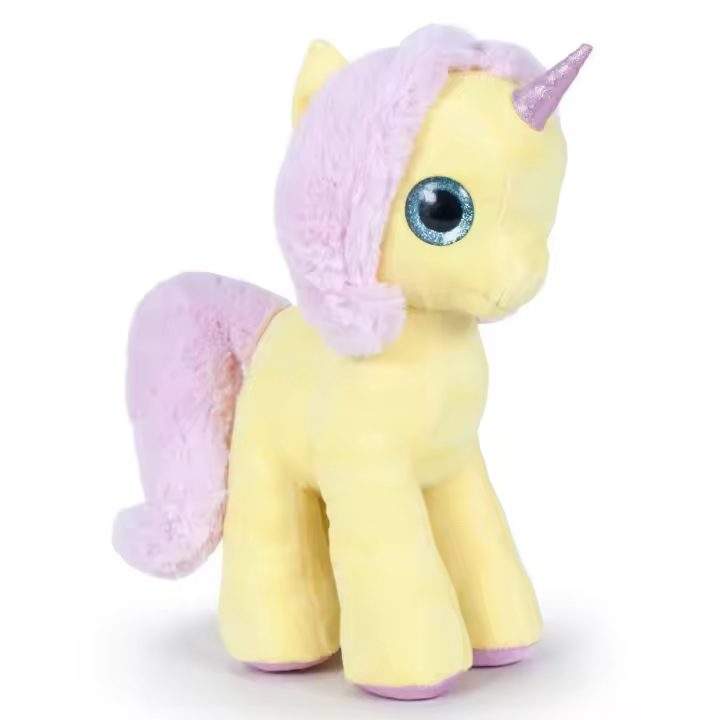 PELUCHE UNICORNIO COLOR AMARILLO PEQUEÑO 18 CM, 760016010, PLAY BY PLAY, TIENDA CON LICENCIA OFICIAL - 1