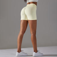 Shorts De Yoga Para Mujer Fitness Running Ciclismo Leggings Deportivos De Cintura Alta Transpirables Talla Grande Verano Gimnasio - details 46