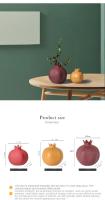 Adornos De Pomegranato Colores Morandis De Cerámica Para Decoración De Habitaciones Estilo Minimalista Creativo Y Divertido - details 1