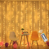 Luces LED Para Cortina USB 3x3/3*2/3*1 Decoración De Navidad Para Dormitorio Luz De Fairy Festoon Iluminación Para Bodas Y Hogar - details 5