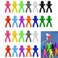 24pcs Marcadores De Vidrio Resistente Al Agua Con Identificadores Multicolor Para Fiestas Encantos De Vino Con Bandeja Adhesivos Para Bebidas - details 2