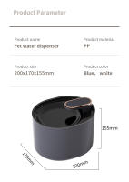 Fuente De Agua Para Gatos 3L Con Sensor De Movimiento Y Luz LED Dispensador Automático Para Perros Silencioso Ultra Para Mascotas - details 11