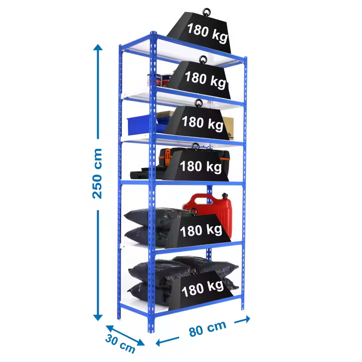Estantería SIMONRACK Simonclick mini 6/300 azul/blanco - 1