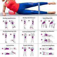 Banda De Resistencia De Goma Portátil Para Ejercicio De Fitness Y Yoga Equipo De Gimnasio Elasticidad Para Mujer Entrenamiento De Pilates Crossfit Estiramiento Loop - details 6