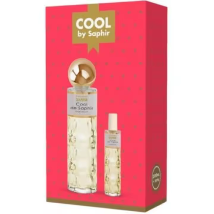 Saphir Cool Perfume para Mujer - Estuche Regalo con Eau de Parfum de 200 ml + 30 ml - Fragancia Floral Atemporal - 1
