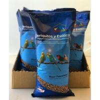 Faunamix Alimento para Pájaros Exóticos y Periquitos - Mezcla de Semillas y Gránulos Vitamínicos - Mantenimiento de Aves en Cautividad - details 0