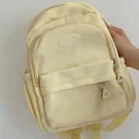 Mochila Grande Para Mujer Impermeable Ligera De Nylon Sólido Sin Colgantes Mochila Estudiantil Con Cierre De Cremallera - details 13